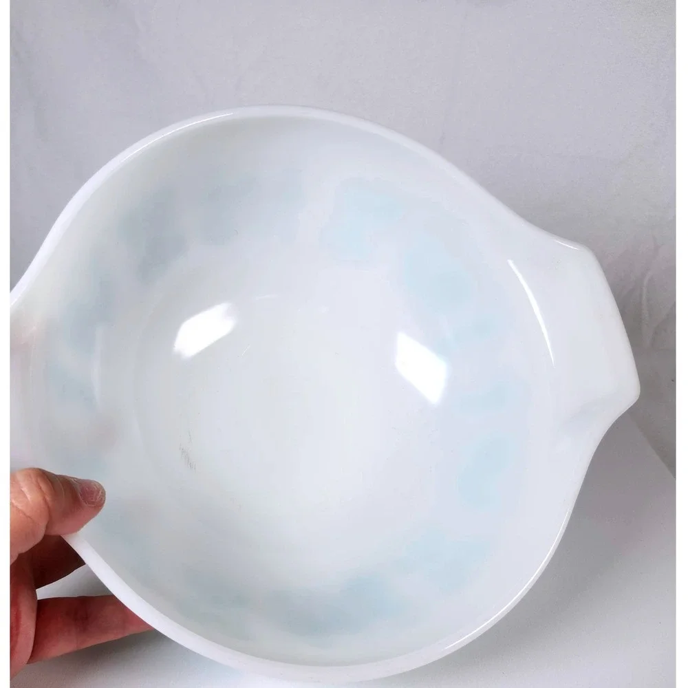 Vintage Pyrex Mixing Bowls 3 Piece Turquoise Butterprint Amish Cinderella Set
